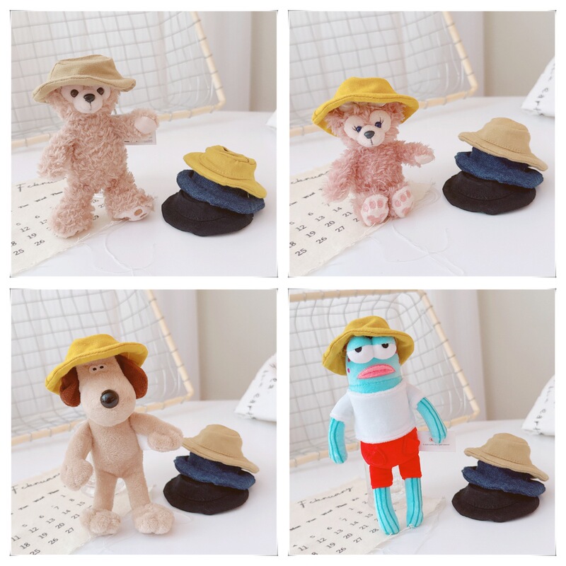 4.0 Labubu Fourth Generation Clothes Wholesale Mini Doll Clothes Replacement Pure Color Fisherman Hat