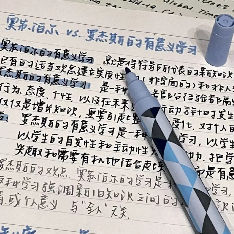 [Precio fresco] japonés paitong gato limitado doble cabeza macaron luz pastel resaltador estudiantes