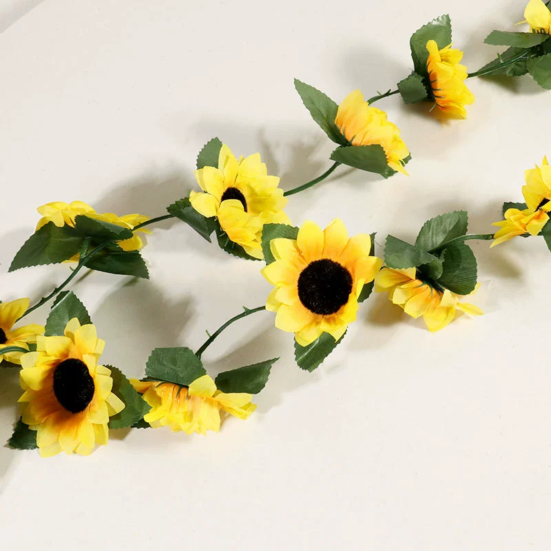 Artificial sunflower 26-head sunflower vine fake flower for home decor, homestay balcony decor, vine supplier wholesale