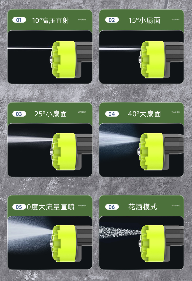 Wireless Car Washing Machine, Household High-Pressure Car Washing Water Gun, Lithium Battery Electric Water Gun, Special Car Washing Tool