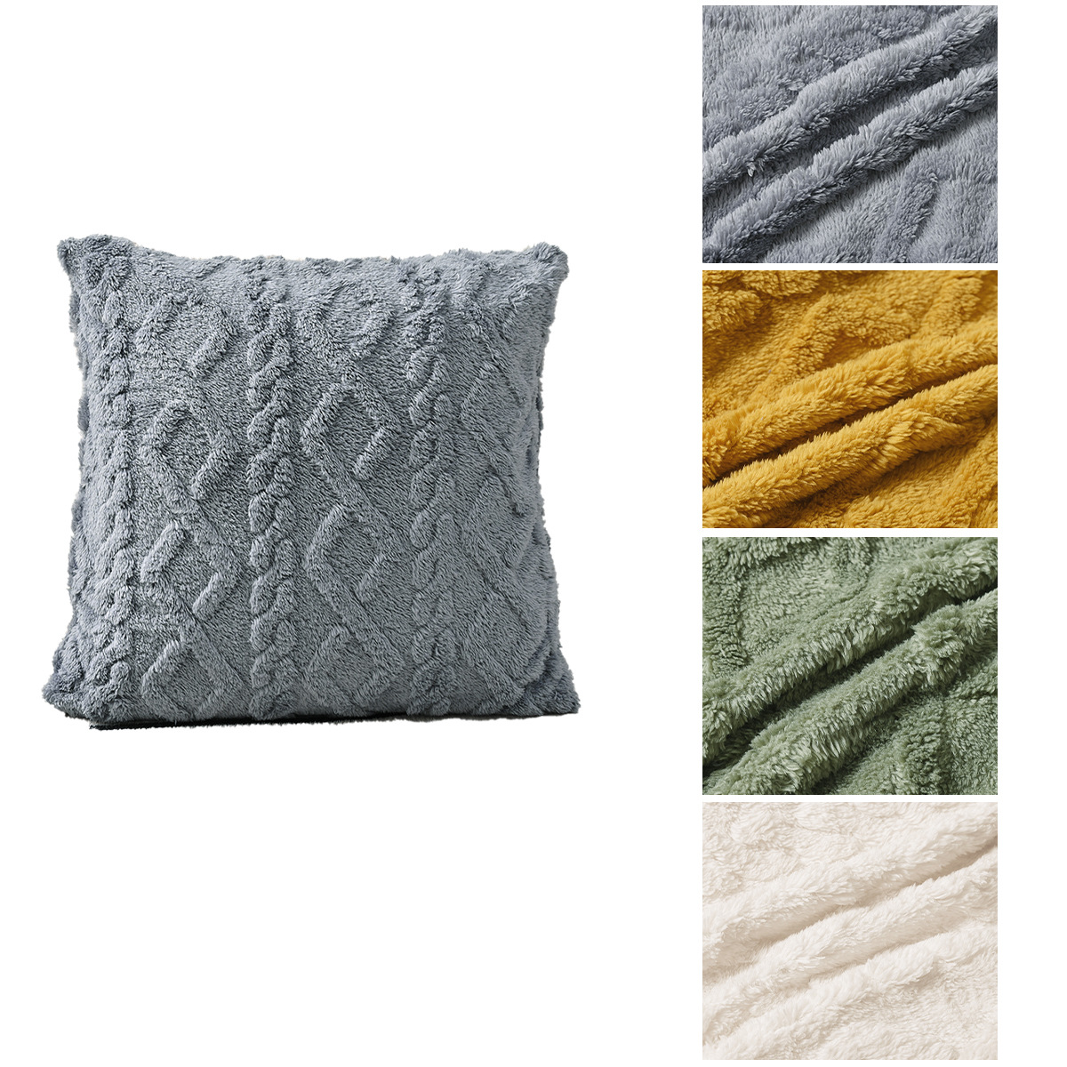 Funda de respaldo para sofá de una cara, venta caliente transfronteriza, cómoda, moderna y simple, diseño de trenza torcida (jacquard), sin relleno.