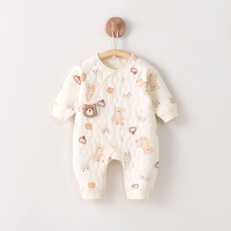 Newborn Clothes Spring and Autumn Baby Pajamas Class A Pure Cotton Velcro Monk Clothes Baby Bag Fart Clothes Winter Underwear