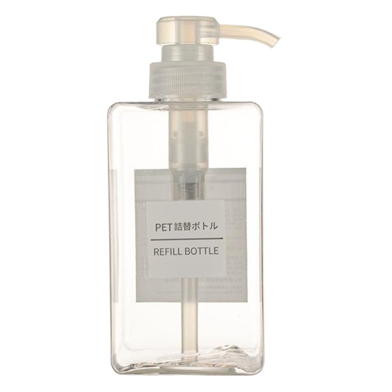 En stock al por mayor PETG Botella de loción Champú gel de ducha prensa botella vacía botella de reemplazo de sub-botella
