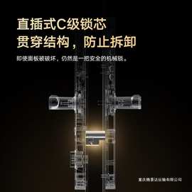 米家智能门锁E10 智能指纹锁 家用防盗锁NFC开门 便携开门密码锁