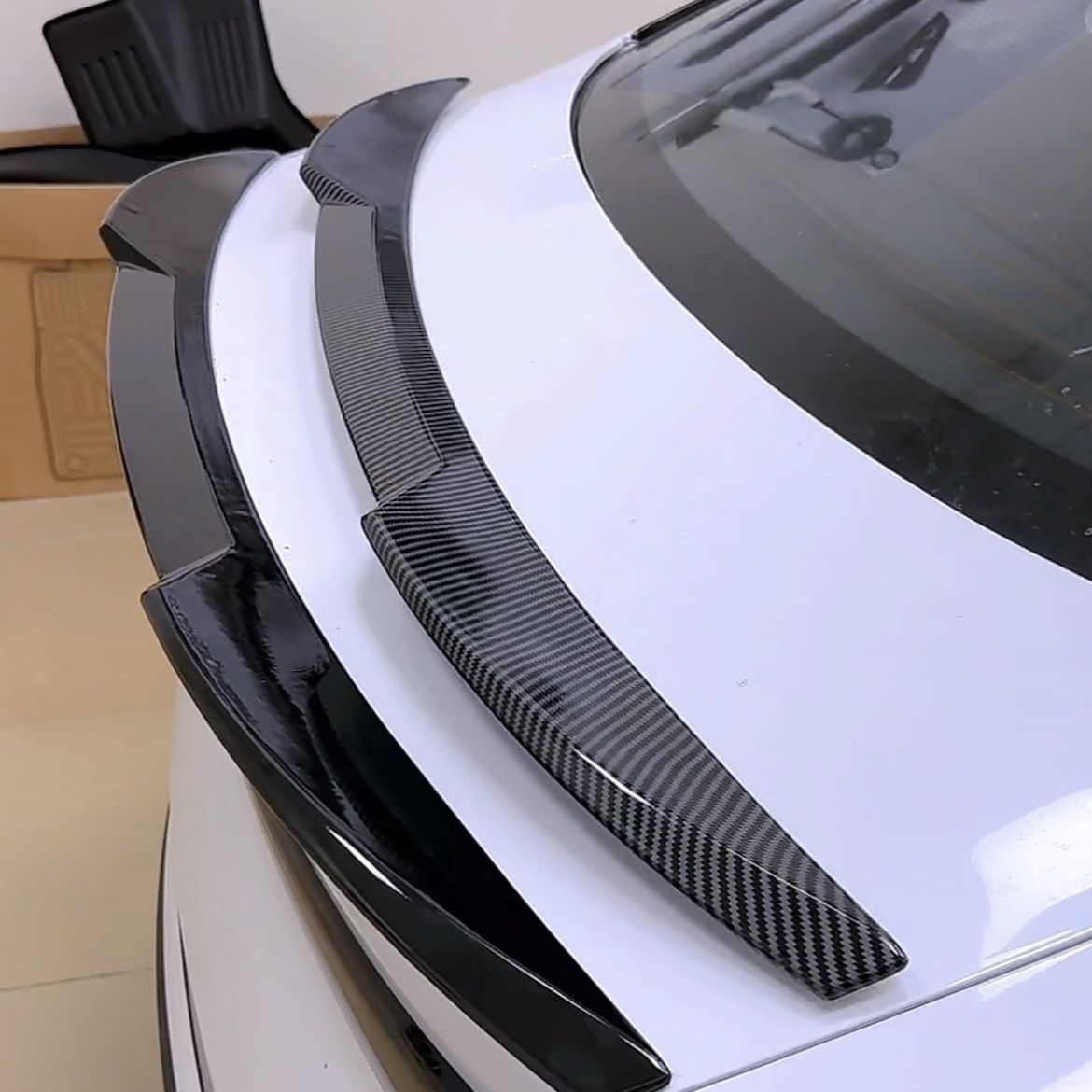 Suitable for 20 Models of Byd Seal Special Rear Wings Original Carbon Fiber Pattern Sports Blade Style Rear Wings