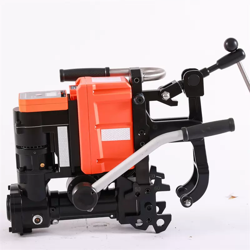 中晟铁路用锂电钢轨钻孔机 气动钢轨钻孔机 手持道岔打孔机