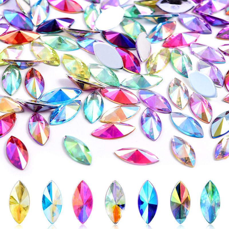 Horse Eye Acrylic Pointed Flat Bottom Diamond Nail Art Diamond Mobile Phone DIY Clothing Accessories Special-Shaped Diamond Manufacturer Wholesale Horse Eye Acrylic Pointed Flat Bottom Diamond Nail Art Diamond Mobile Phone DIY Clothing Accessories Special-Shaped Diamond Manufacturer Wholesale