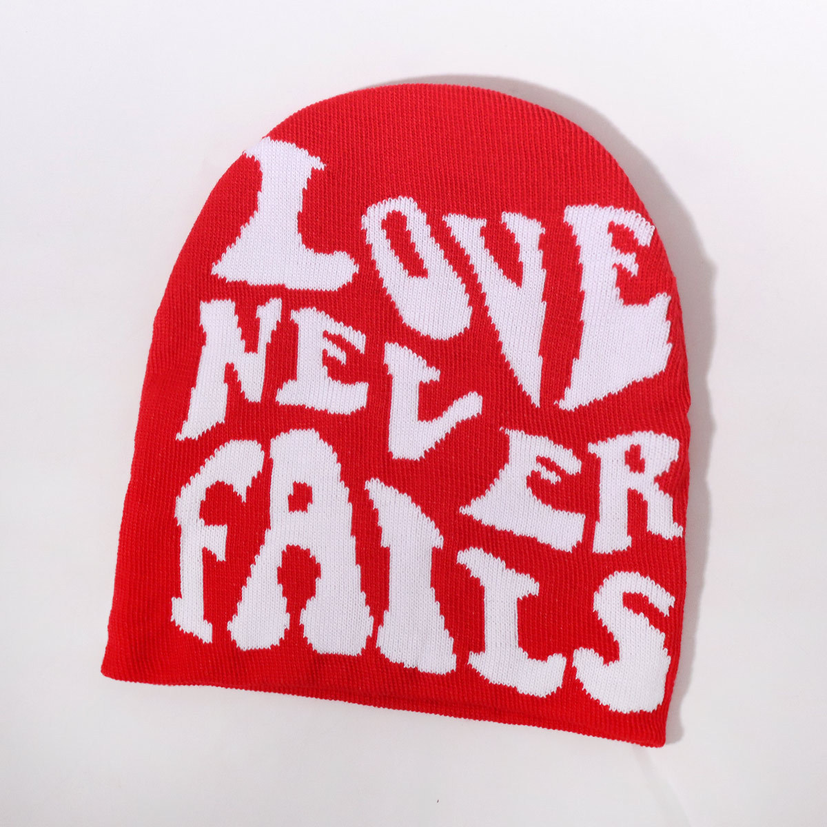 Unisex Mitmevärviline lihtne disain kõike casual WE kirjaga ühepoolne kootud müts trend soe_voghion.com