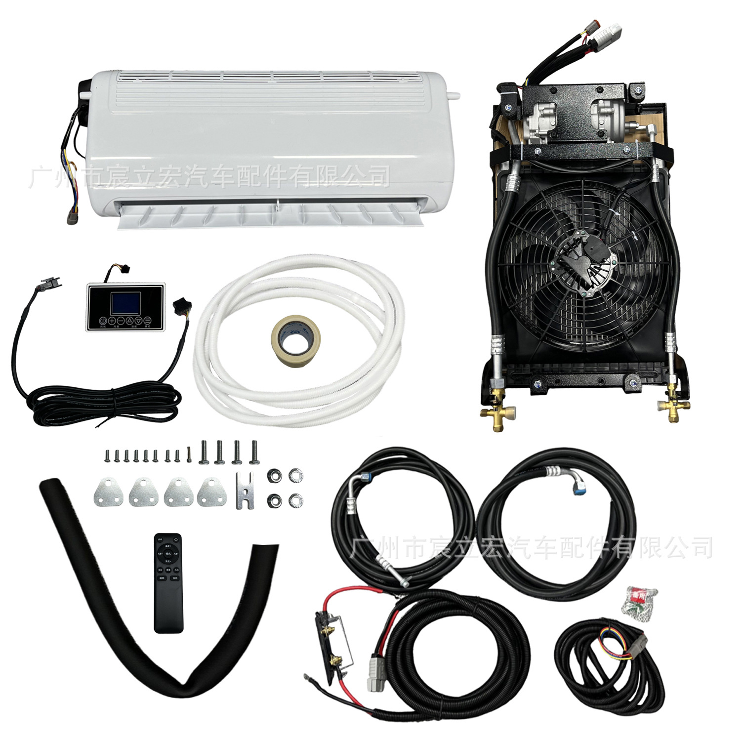 RV Camper Modificación Inverter Aire acondicionado eléctrico 12V24V Oculto Tipo dividido Instalación inferior Aire acondicionado de estacionamiento