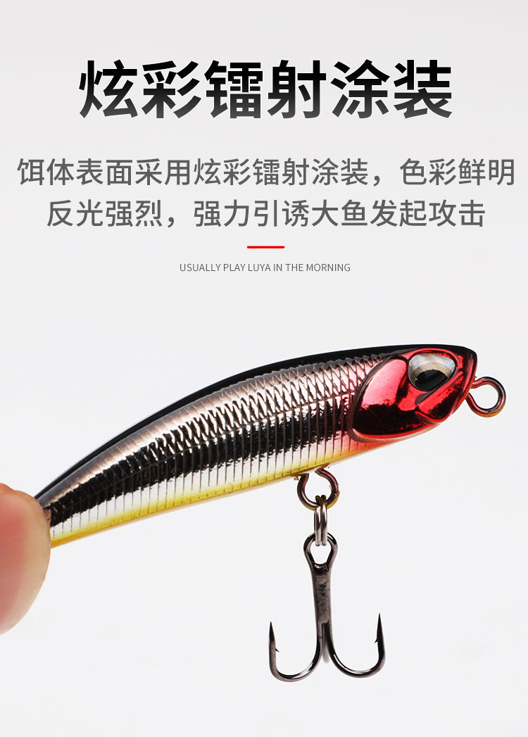 Sinking Minnow Fishing Lures Hard Bais Fresh Water Bass Swimbait Tackle Gear