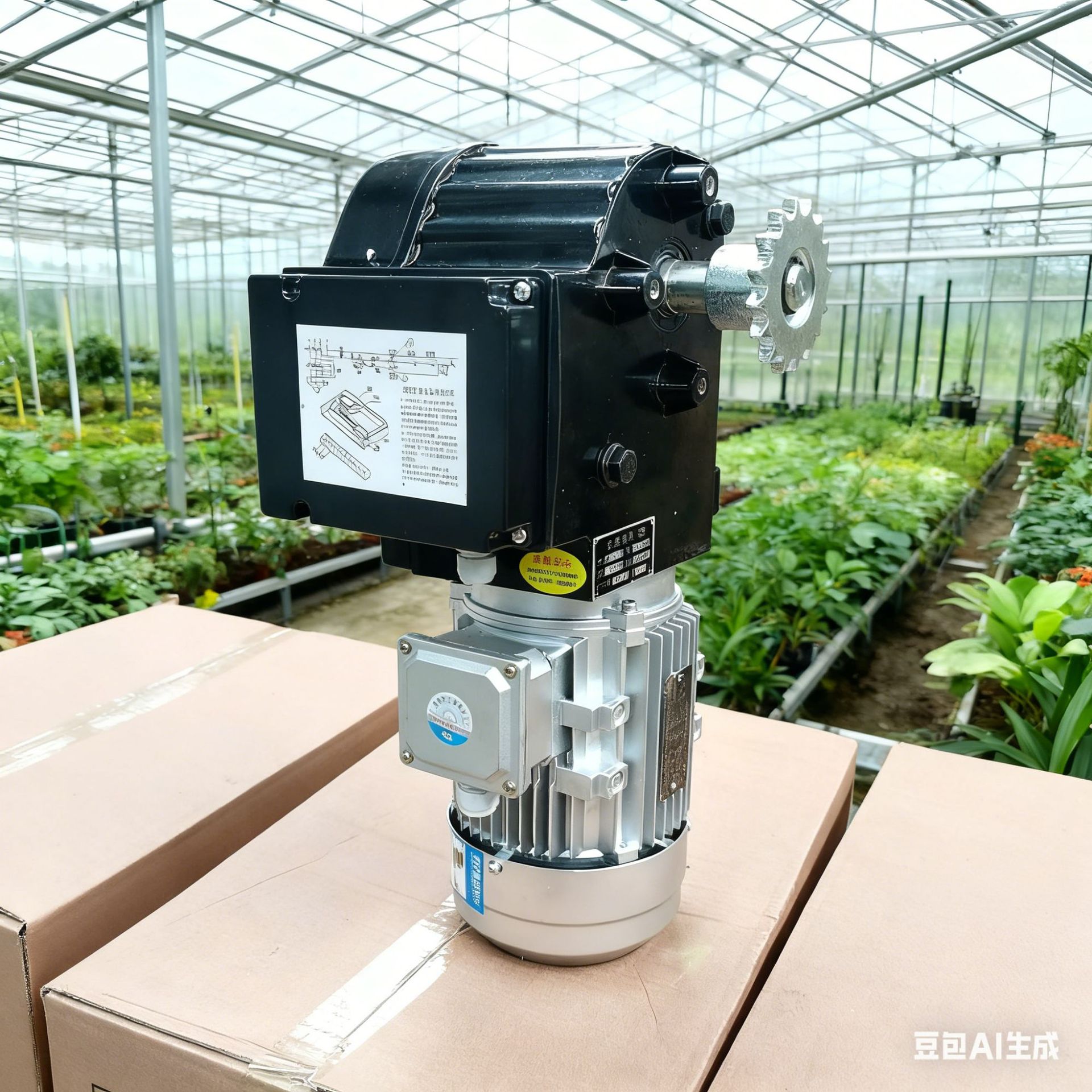 拉幕电机温室开窗遮阳大棚内外传动系统减速电机单双线槽开窗电机