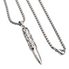 Creative exaggerated personality tide men and women stainless steel tag necklace necklace new Stainless Steel Nextlace