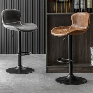 Wholesale Nordic Bar Chairs Modern Simple Home Light Luxury Adjustable Backrest Bar Chairs Front Desk Cashier High Bar
