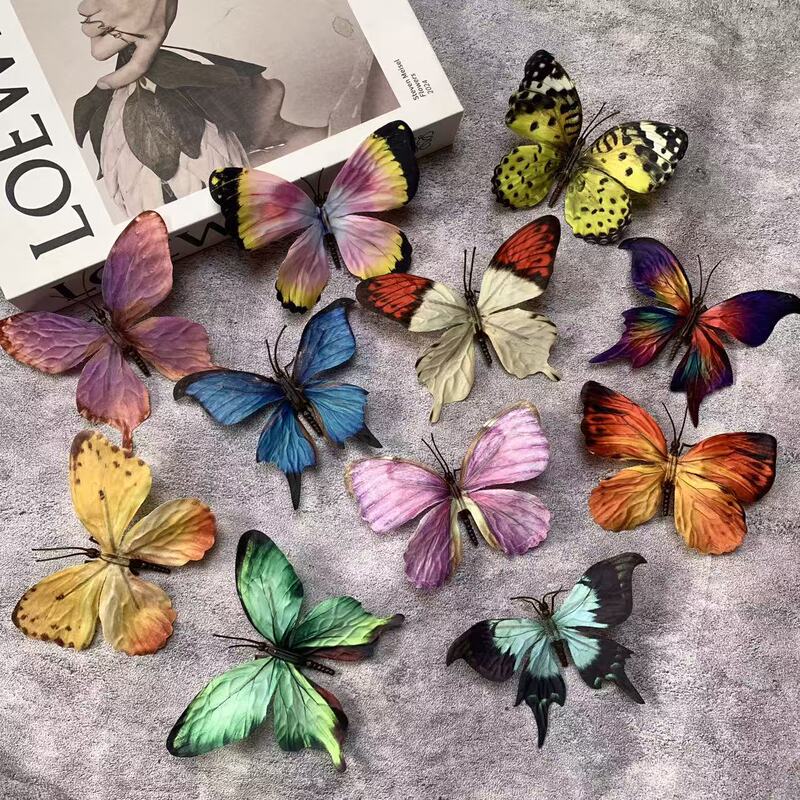Large Artificial Butterfly Orchid Single Piece Wholesale Artificial Butterfly Wall DIY Decoration Ambiance Handmade 3D Butterfly Large Artificial Butterfly Orchid Single Piece Wholesale Artificial Butterfly Wall DIY Decoration Ambiance Handmade 3D Butterfly
