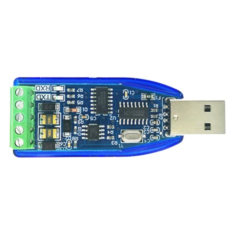 Промышленный USB к RS232 RS485 коммуникационный модуль двусторонний полудуплексный последовательный порт конвертер защита TVS