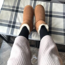 东北短筒加厚冬季皮毛一体雪地靴2025新款女款男牛皮防滑大码棉鞋