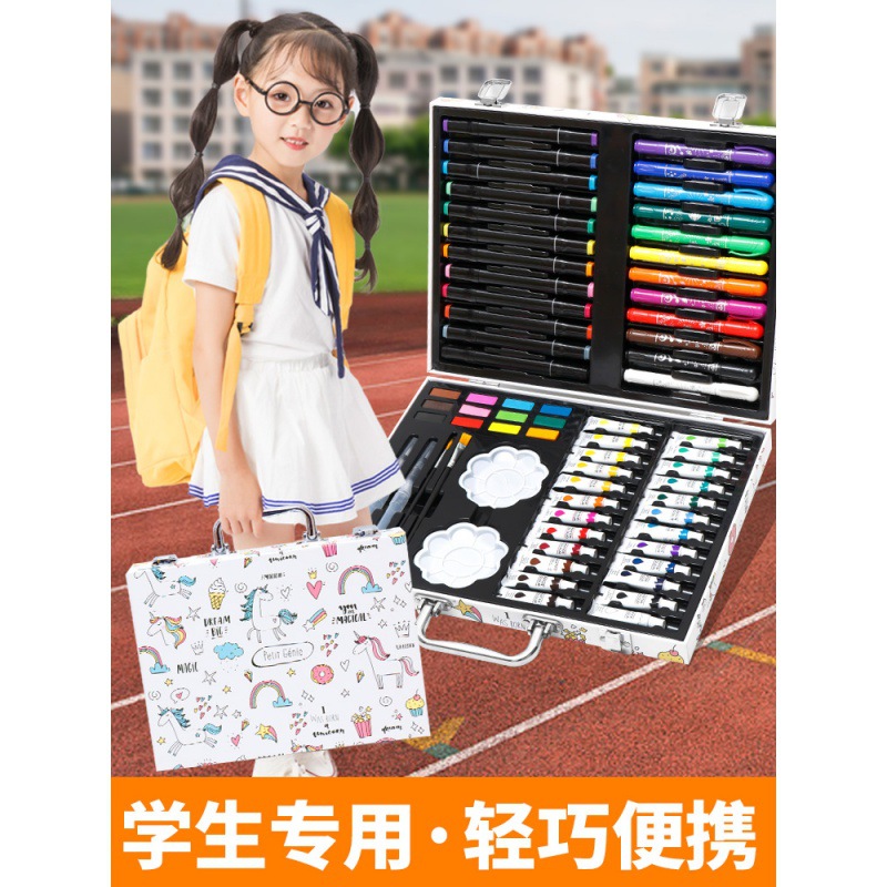 Art special marker pen set children's brush learning drawing tools painting crayon girl watercolor pen gift
