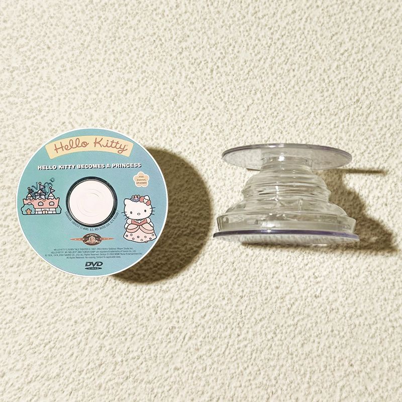 Ins disco de música redondo creativo para el soporte de airbag de teléfono móvil pegado 360 rotación retráctil perezoso perseguir el drama de escritorio