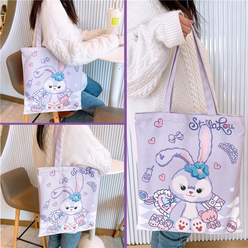 Bolsa de lona Portátil Bolsa de lona en stock bolso de hombro de las mujeres al por mayor bolso de algodón bolso de compras logotipo impreso