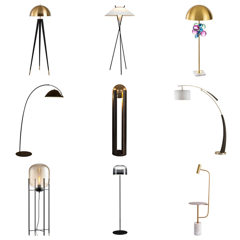 Factory Direct Simple Modern Nordic Designer Style Floor Lamp Storage Model Room Bedroom Bedside Floor Lamp