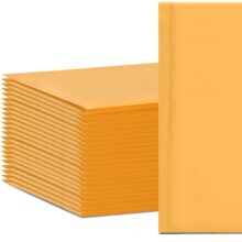 黄色牛皮纸气泡袋服装包装袋气泡膜加厚快递泡沫袋泡沫气泡信封袋