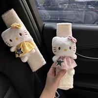 Ремень безопасности чехол для плеча для девочек сердце kitty милые украшения автомобиля украшения автомобиля девушки украшения внутри автомобиля украшения
