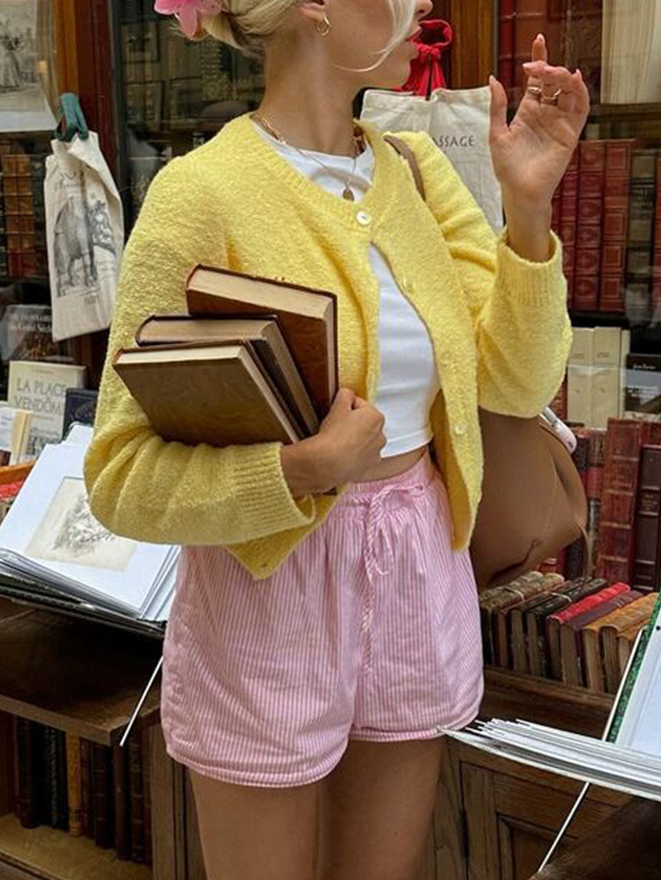 Kaikuo transfronterizo Europa y América Y2K camisa de lana de color sólido suéter de mujer 2025 otoño y invierno Amazon estación independiente