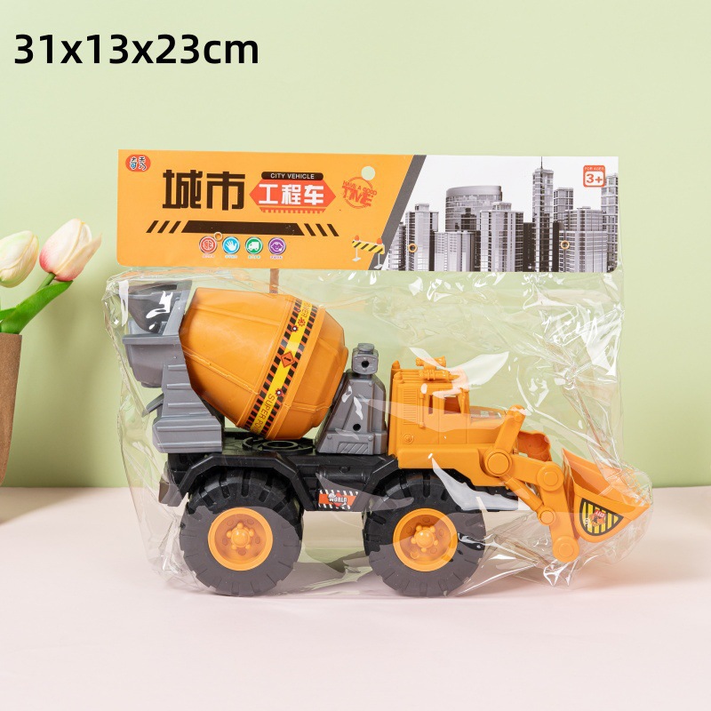 Excavadora de ingeniería infantil juguetes empujador excavadora basculante carretilla modelo de automóvil niño excavadora