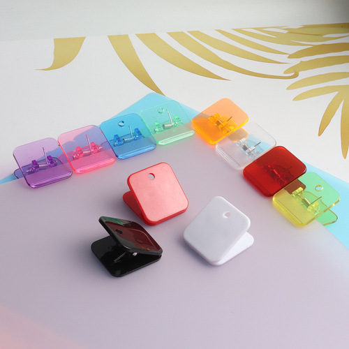Supply of hand ledger triangle clip, acrylic data test paper corner clip, sewing edge binder clip, bill clip