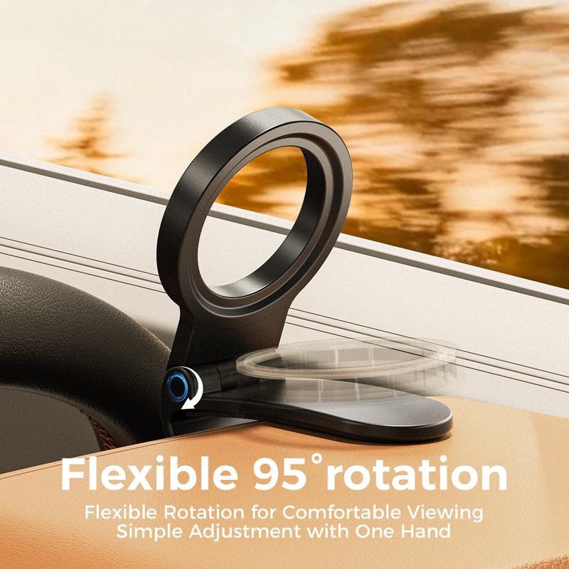 Cross-border MagSafe car dashboard clip-on phone navigation support stand, foldable magnetic car mount