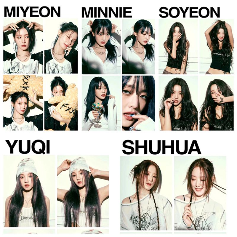 （G）I-DLE 《Ifeel》预告同款不干胶海报 墙贴画 装饰画明星周边