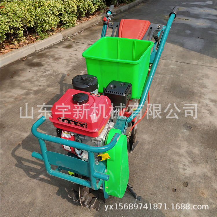 双行汽油播种机手扶式玉米耘播机 茶园施肥机