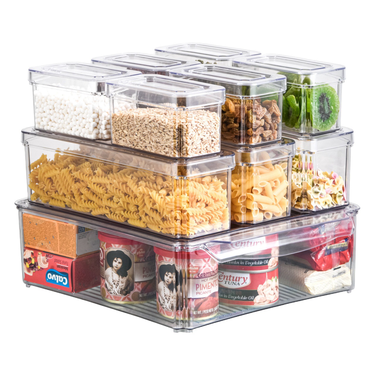Caja de conservación fresca del refrigerador Zhanggong Caja de almacenamiento del refrigerador de grado alimenticio Caja especial del refrigerador de cocina transfronteriza transparente del almacenamiento de PET