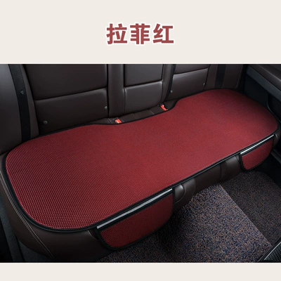 Seat cushion, seat cover cushion single piece cushion ventilated seat - qt-ice-silk-raffia-red-rear-row-with-hook