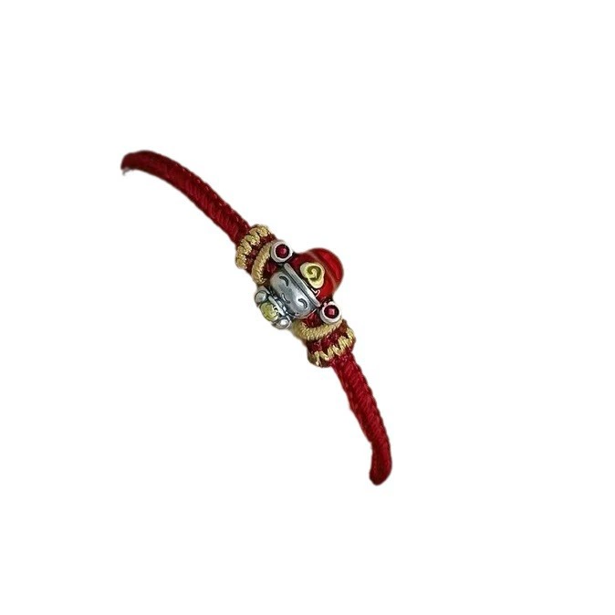 Woven red rope bracelet for men and women, birthday charm, Chinese style