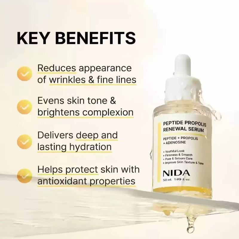 跨境NIDA Peptide Propolis Renewal 缓解肌肤衰老肽蜂胶焕肤精华|undefined