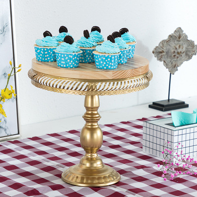 Soporte de la torta de madera soporte de postre soporte de exhibición decoración de la boda Europea accesorios multi-capa bandeja merienda soporte traje image 19