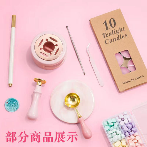 Fire paint seal set student version girl toy diy handmade full set of tools fire paint wax particle melting furnace complete set