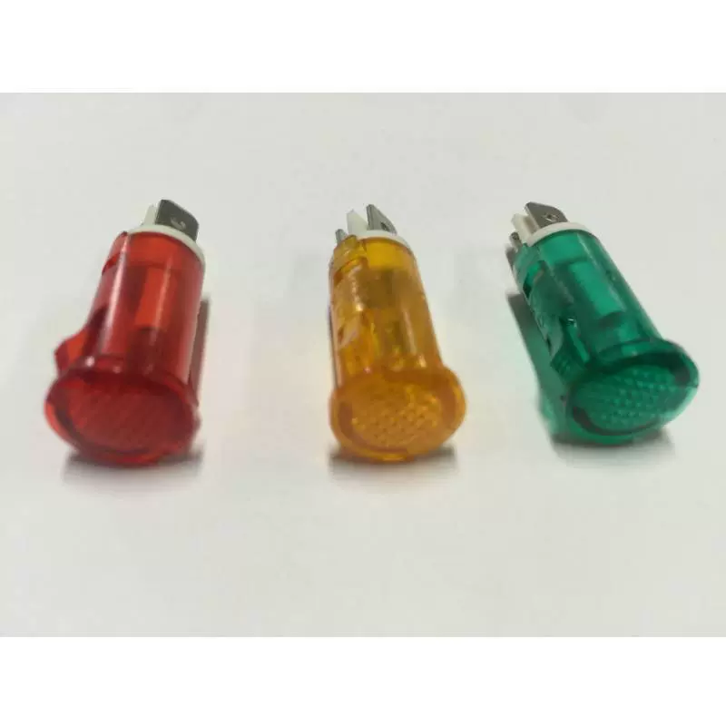 大量供应冷柜面板指示灯 K20带插片指示灯 230VAC红黄绿指示灯