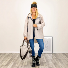 2025春秋新款欧美连帽外套女冲锋衣户外休闲宽松机能时尚工装夹克