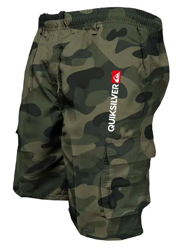 Cross-border moda multi-Bolsillo ropa de trabajo pantalones cortos de los hombres casual quinto pantalones de comercio exterior Amazon Venta caliente guardapolvos