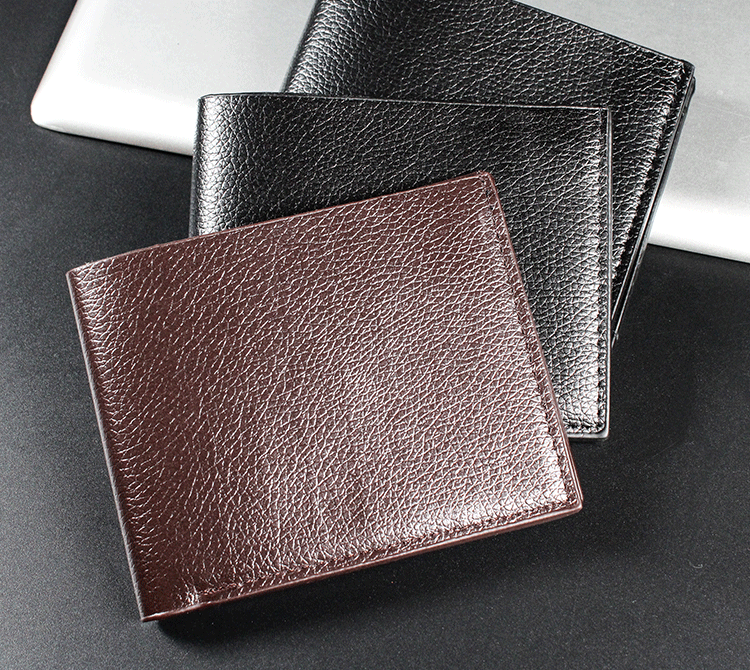 37g Weight Pu Leather Lining Material Open Closure Type Small Wallets Bags Type 1 Piece Quantity Holiday, Business Occasion Pu Leather Material Solid Color Pattern All Seasons Season Men's Gender Simple Style Style Square Shape Men's Solid Color Pu Leather Open Small Wallets