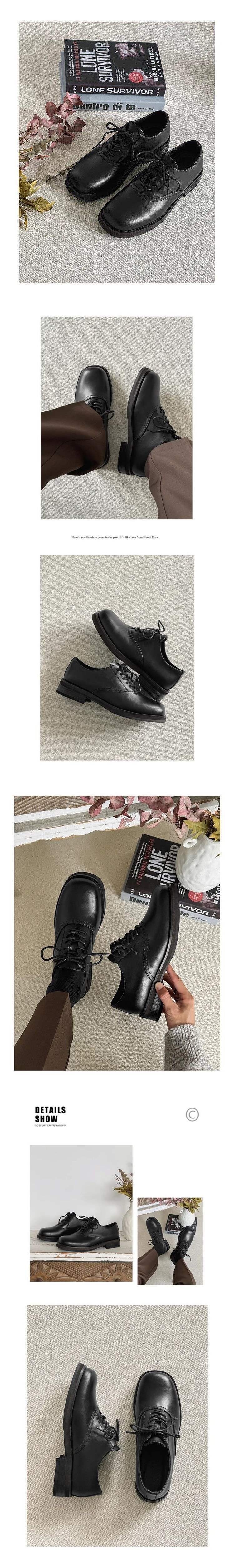 ShoeVault Square Toe Derby Leather Shoes For Men And Women, Business Formal Wear, Height Increasing, Wedding Brown Groom Style_voghion.com