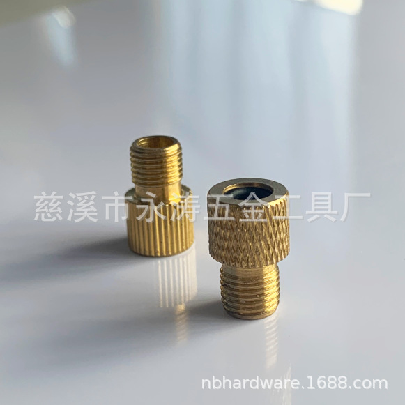 网纹铜现货气筒配件 充气泵配件美嘴英嘴法嘴充气嘴 打气筒转换嘴