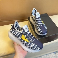 F家原标原盒男鞋布面厚底增高老爹鞋百搭透气跑步鞋休闲时尚运动