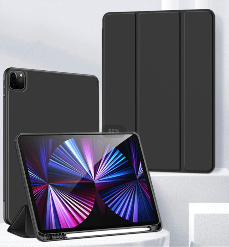 Подходящий для iPad 10.2 защитный чехол PRO3 - поколение с пазом для стилуса, мягкий корпус, кожаный кейс для планшета Air4, чехол