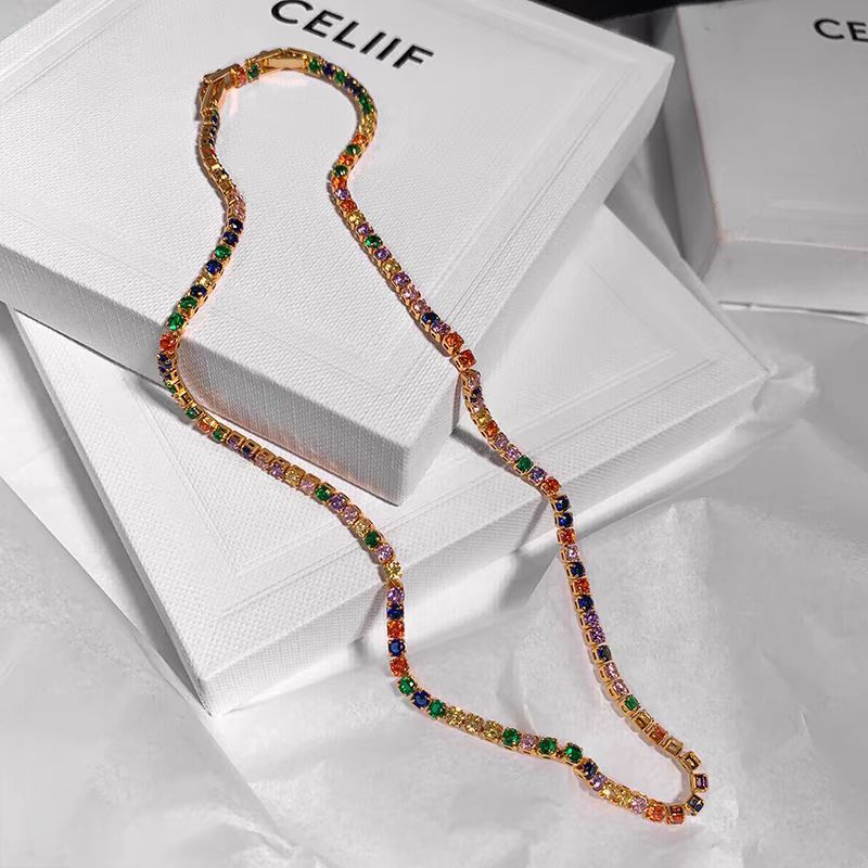 라운드 컬러 목걸이