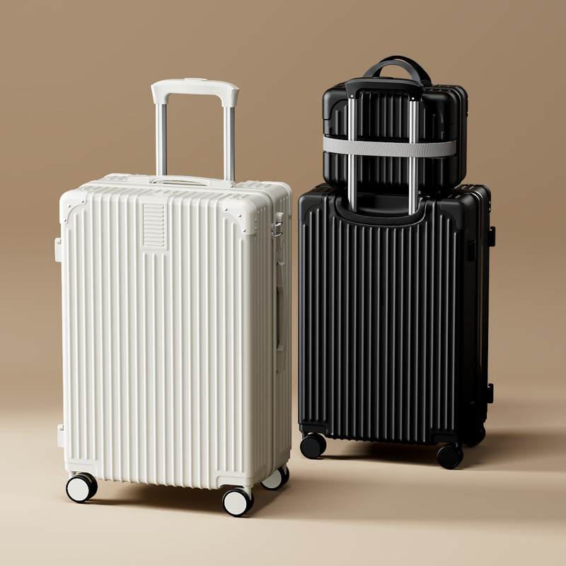 New Retro Suitcase with Universal Wheels for Women, Durable Password-Protected Suitcase for Male Students, Large-Capacity Travel Suitcase