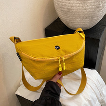 跨境包高级感小众布包单肩包女2025新款时尚斜挎包韩版女包饺子包