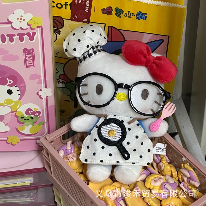 ハローキティバッグペンダントリトルシェフシリーズハローキティ人形ペンダントかわいい漫画人形キーホルダー|undefined